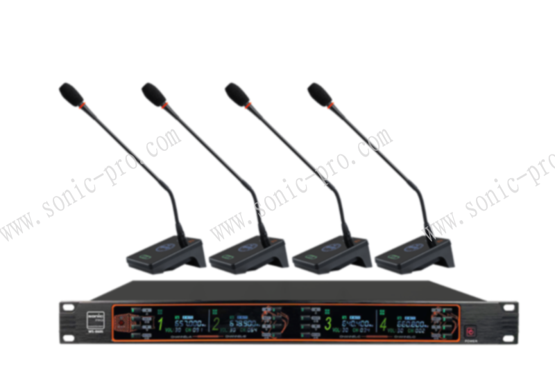 甘肃WS-860S  一拖四无线鹅颈话筒